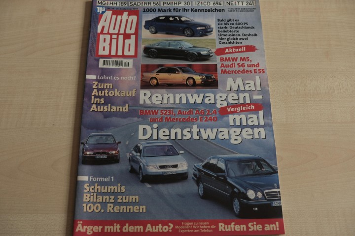 Deckblatt Auto Bild (39/1997)